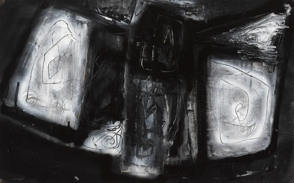 IRISH PLACE by Tony O'Malley, 1963, oil and mixed media on card, sold Nov 2017