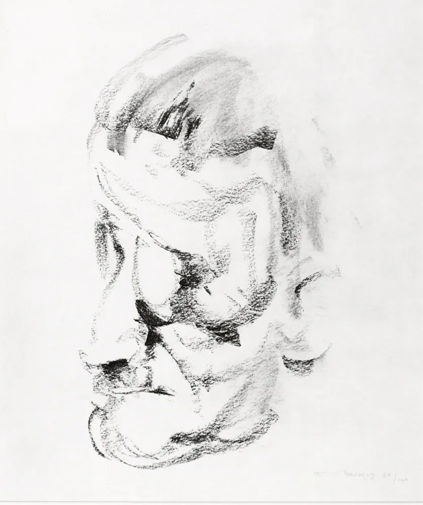 JAMES JOYCE by Louis le Brocquy, 1981, lithograph; (no. 34 from an edition of 100), sold Nov 2017