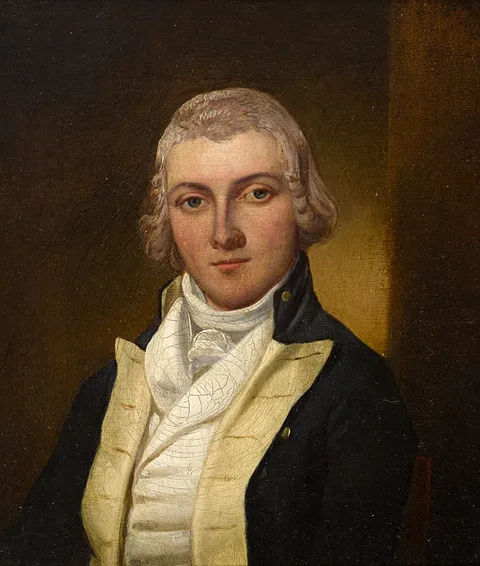 Robert Lucius West, PORTRAIT OF A GENTLEMAN, oil on panel