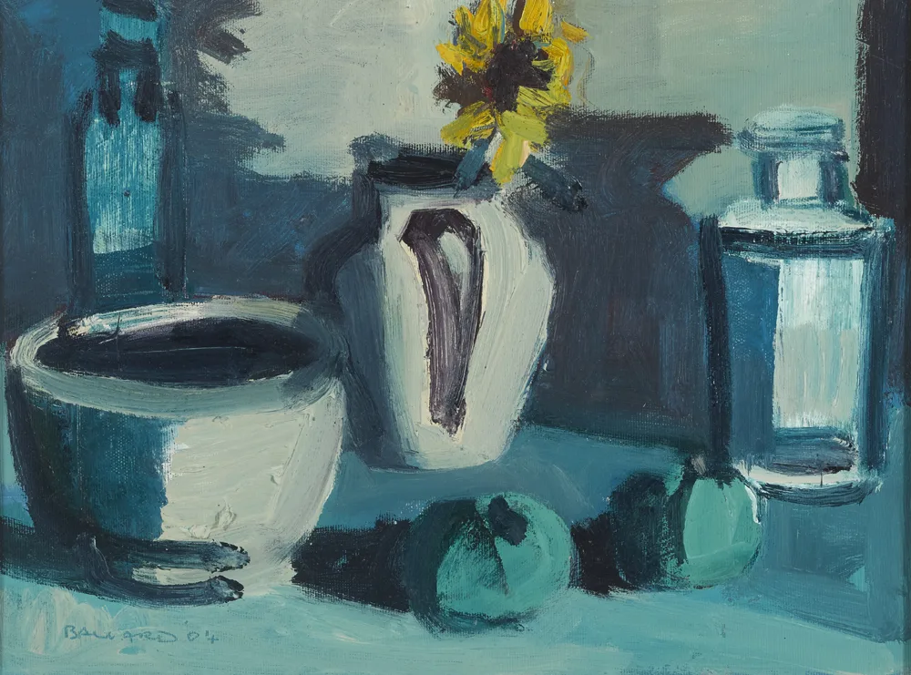 APPLES AND SUNFLOWER by Brian Ballard, 2004, oil on canvas, offered Nov 2017