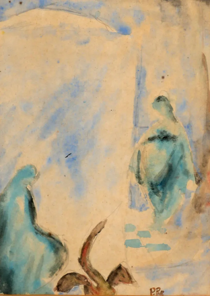 Patrick Pye, THE ANNUNCIATION, gouache on paper