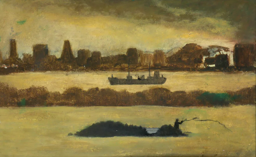 THE CITY by Arthur Power, oil on board, offered Oct 2017