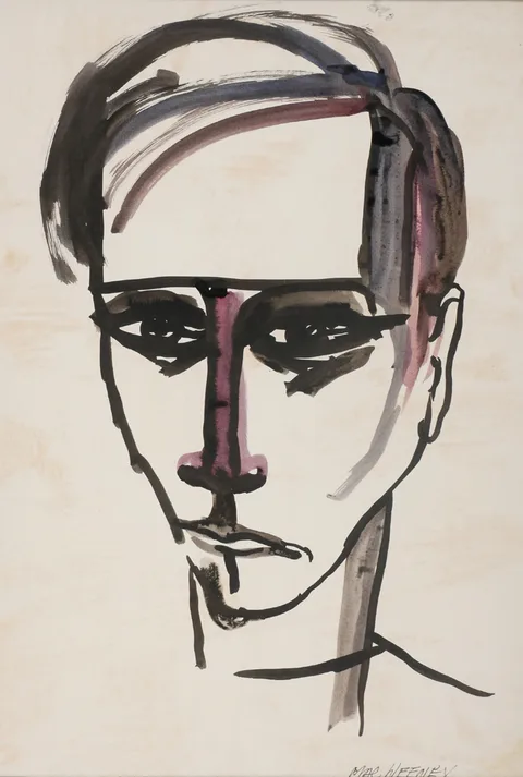 Leslie Mary MacWeeney, PORTRAIT OF A YOUNG MAN, watercolour