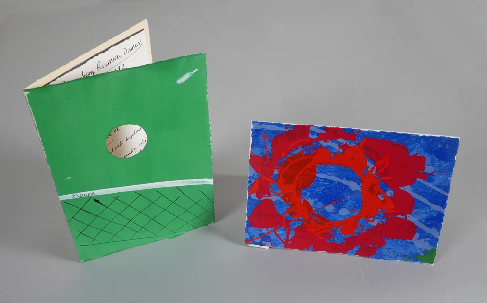 Albert Irvin, UNTITLED, 2008 (IRVIN) & UNTITLED [MENU COVER] (FROST), monotype in colour; (1); gouache on paper; (1)