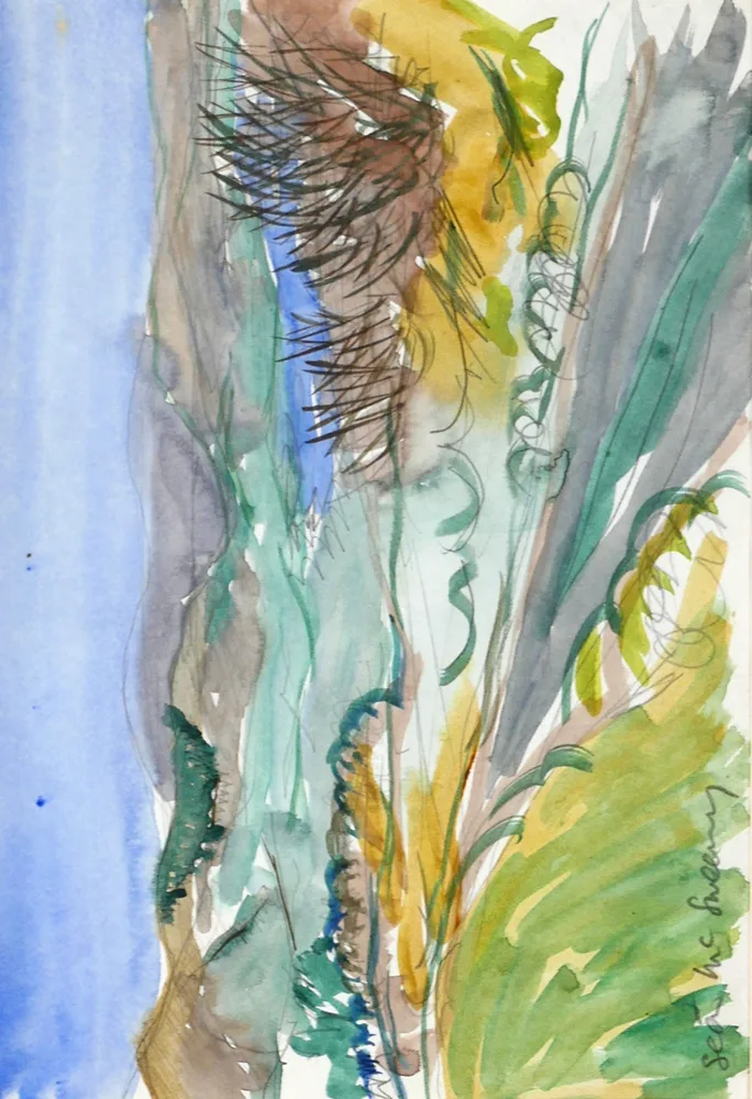 THE LANE, LUGGLASS by Seán McSweeney, watercolour and pencil on paper, offered Oct 2017
