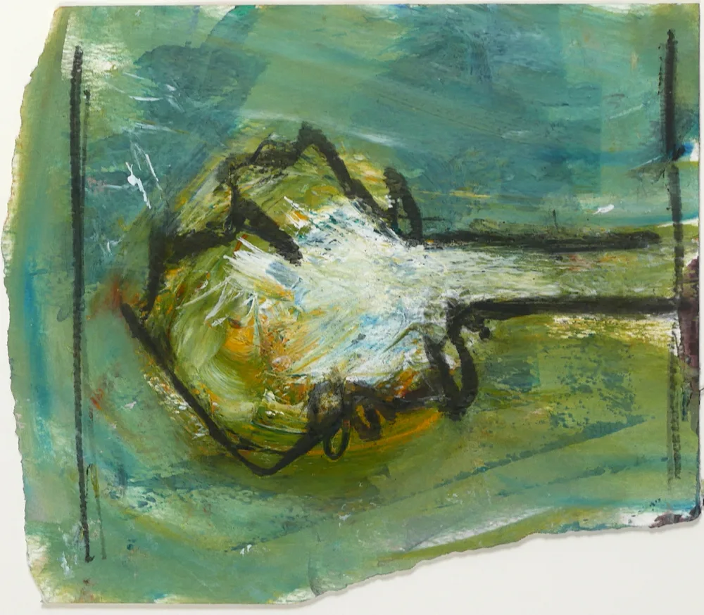 TREE by Basil Blackshaw, oil and charcoal on paper, sold Oct 2017