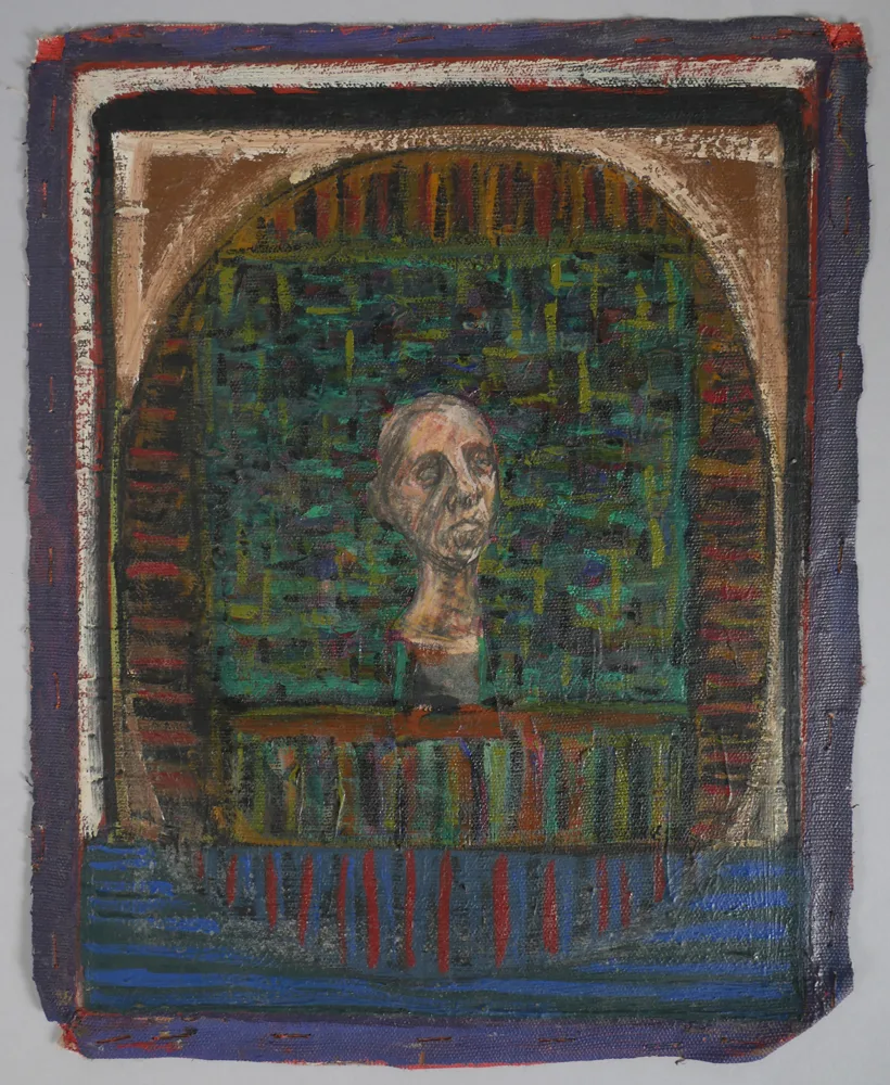 HEAD by Brian Bourke, 1970, oil on canvas, sold Oct 2017