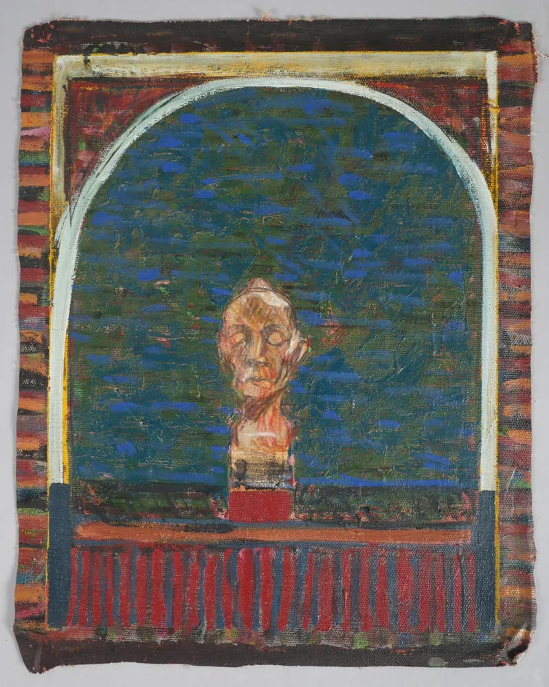 Brian Bourke, HEAD, 1970, oil on canvas