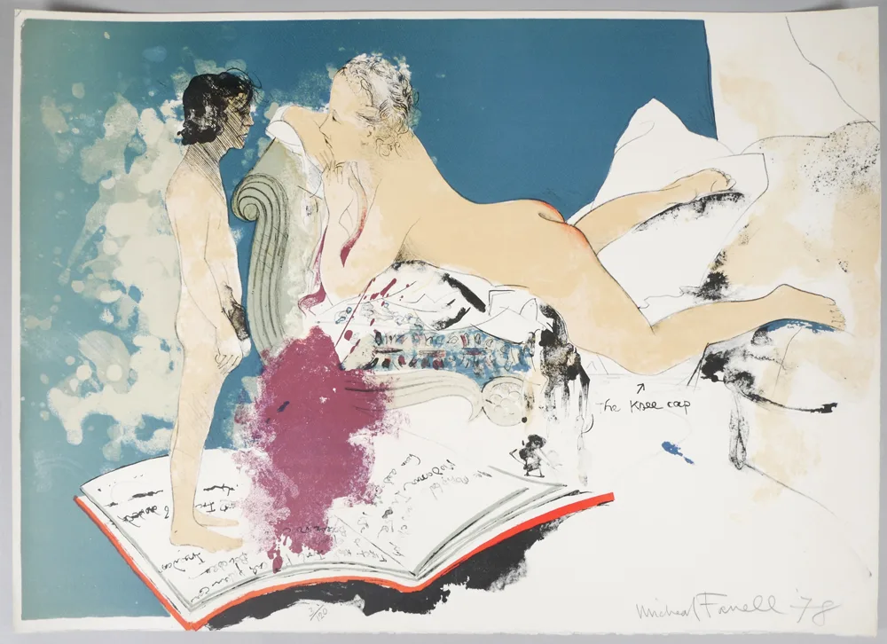 THE KNEE CAP by Micheal Farrell, 1978, colour lithograph; (no. 3 from an edition of 120), sold Oct 2017