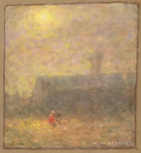 William Mason, BEACH AND SAILING SCENES (SET OF SIX), pastel on paper; (6); (unframed)