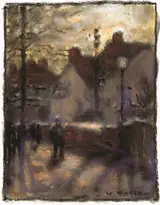 William Mason, PLEIN AIR PAINTERS AND PARK AND STREET SCENES (SET OF SIX)