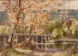 Tom Nisbet, FOOTBRIDGE ON THE RIVER LEE, CORK
