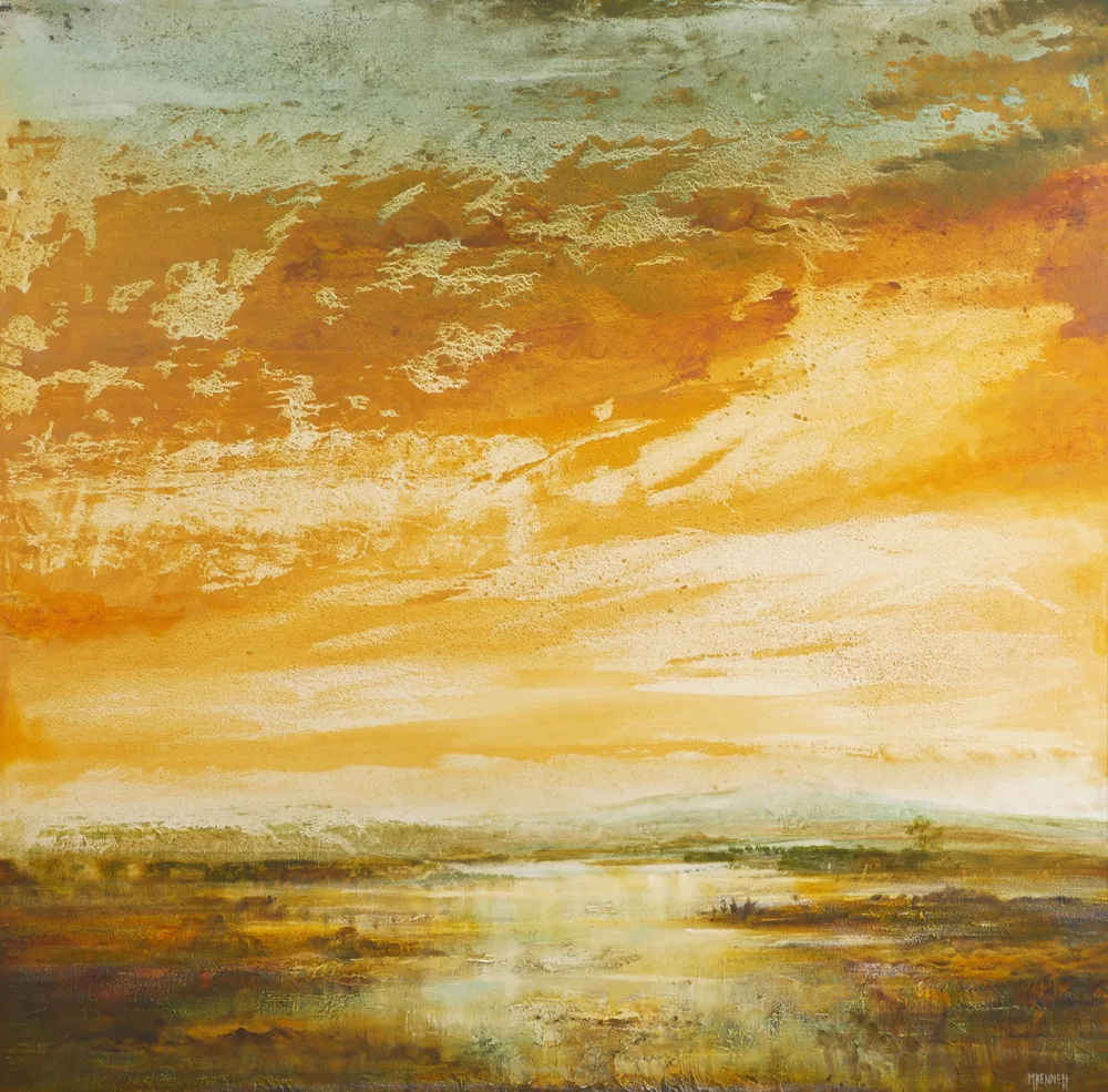 Malcolm Bennett, BOG LAKE, oil on canvas