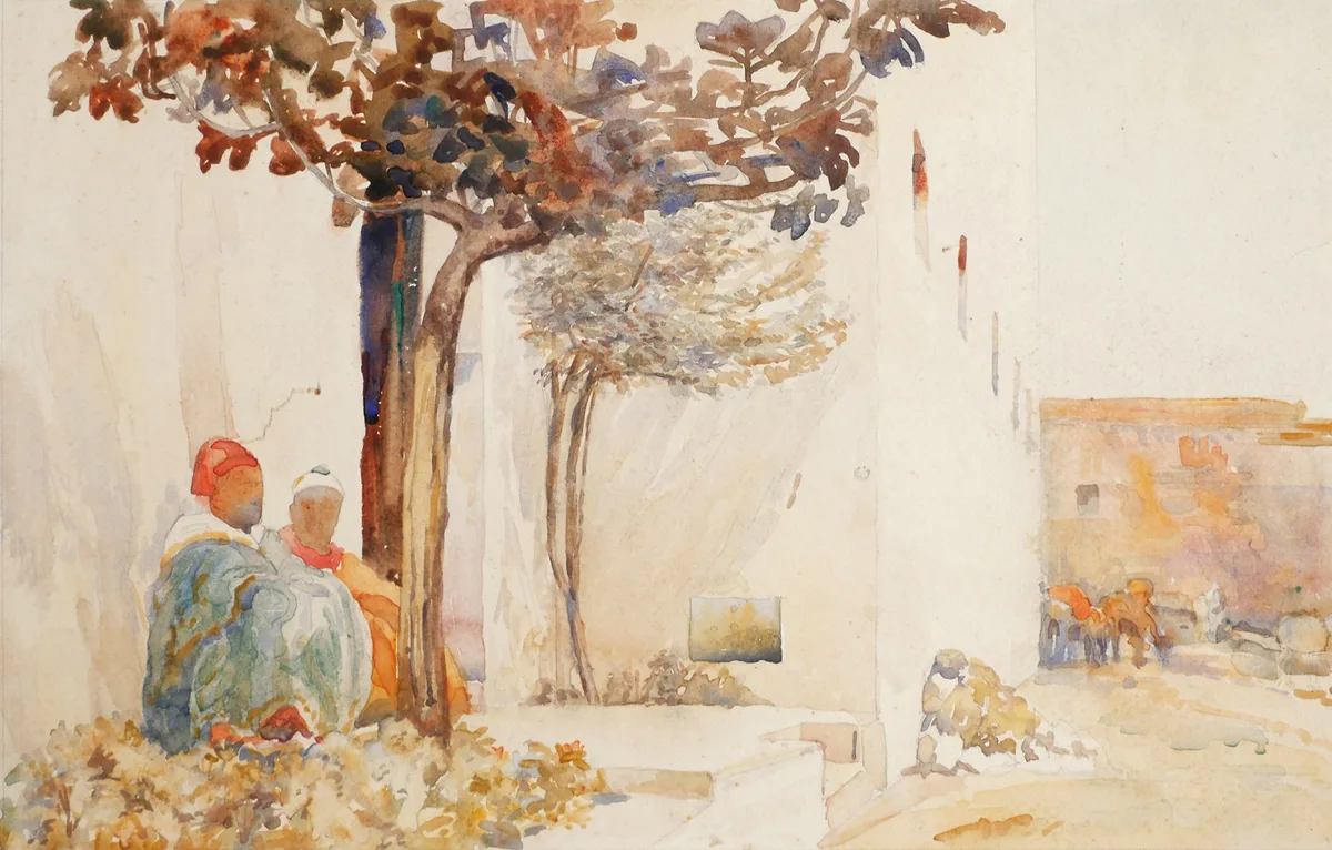 THE SEAT by Arthur Melville, 1897, watercolour, sold Oct 2017