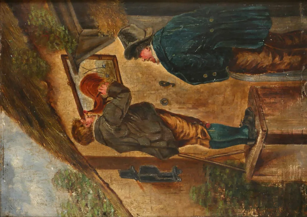 THE SIGN PAINTER by 19th Century Irish School, oil on panel, offered Oct 2017