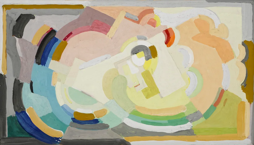COMPOSITION by Mainie Jellett, gouache, sold Oct 2017