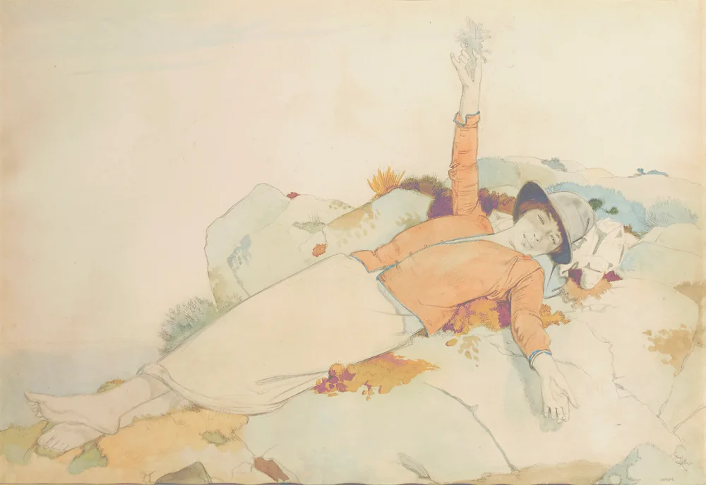 William Orpen, ON THE HILL OF HOWTH, COUNTY DUBLIN, c.1912-14, pencil and watercolour