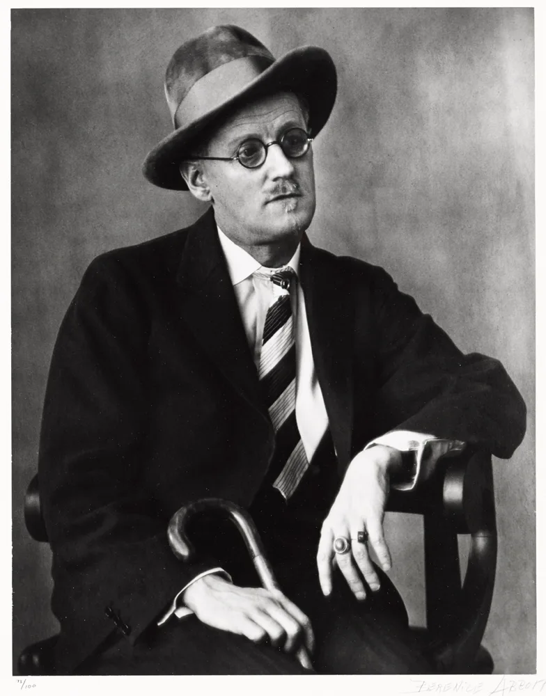 JAMES JOYCE by Berenice Abbott, gelatin silver print; (no. 78 from an edition of 100), offered Oct 2017