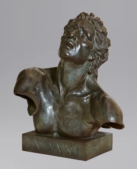 ADAM CROPPING by Cody Swanson, 2011, bronze; (unique), sold Oct 2017