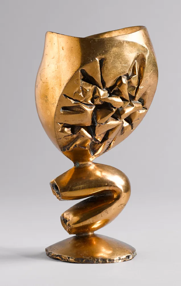 LOVING CUP by Frederick Edward McWilliam, 1966, bronze with a polished gold patina; (no.1 from an edition of 5), sold Oct 2017