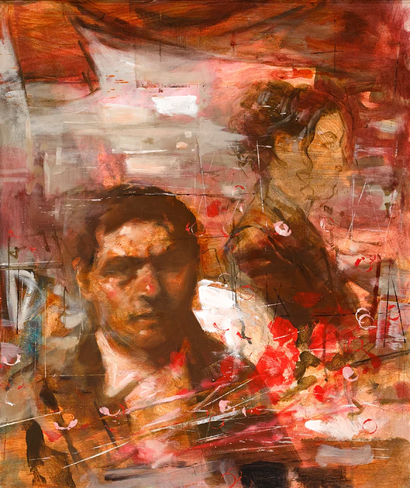 TAPESTRY by Noel Murphy, oil on canvas, sold Oct 2017
