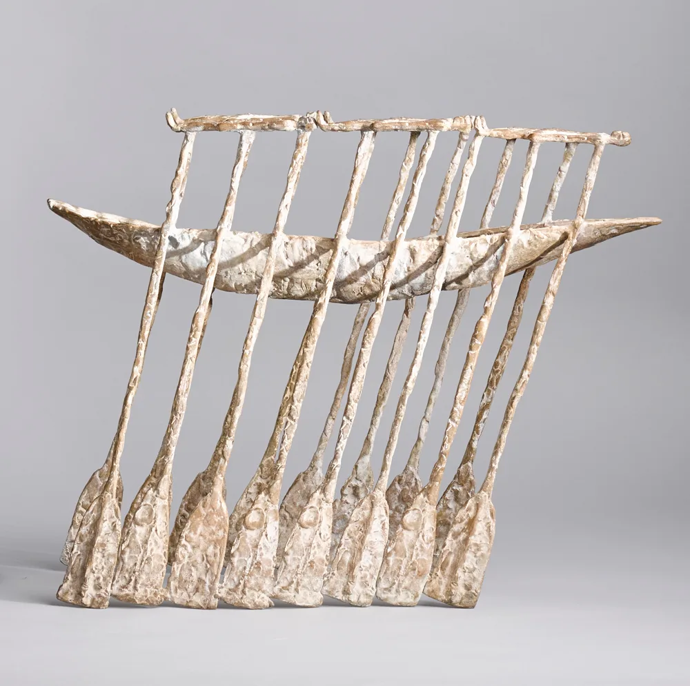 OARBOAT by John Behan, 2006, bronze, sold Oct 2017