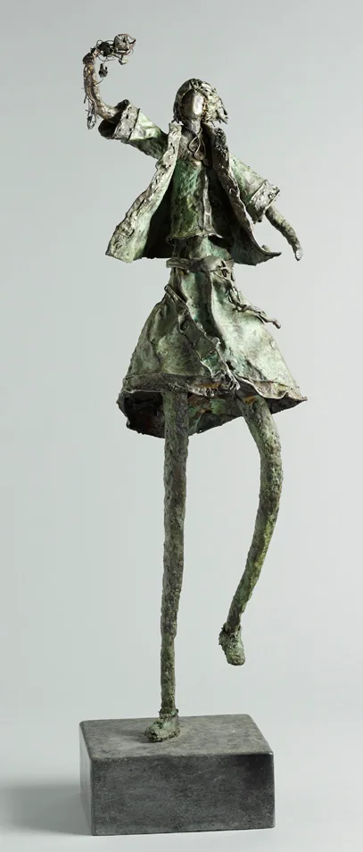 Liam Butler, FLOWER GIRL, welded copper; (unique)