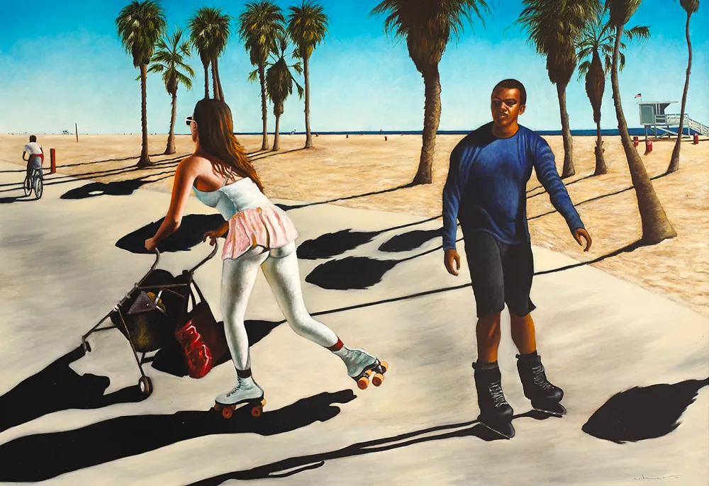 THE SKATERS by Mark (Rasher) Kavanagh, 2004, oil on canvas, offered Oct 2017
