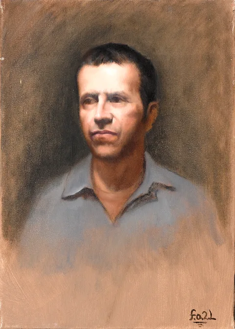 STUDY OF A GENTLEMAN by Francis O'Toole, oil on canvas, offered Oct 2017