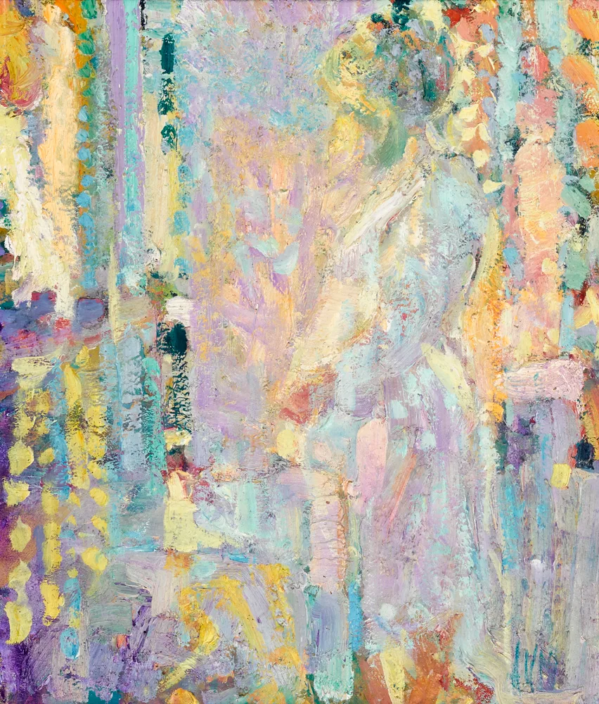 NUDE by Arthur K. Maderson, oil on board, sold Oct 2017