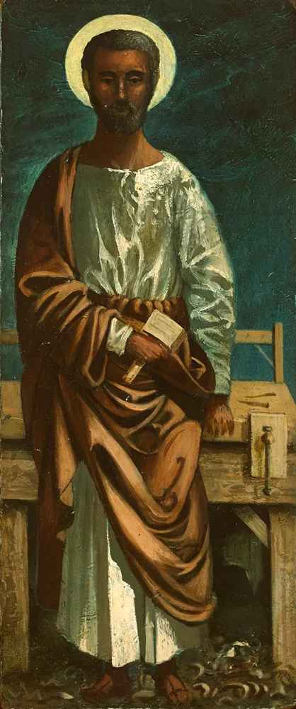 SAINT JOSEPH by Daniel O'Neill, c.1950, oil on board, sold May 2017