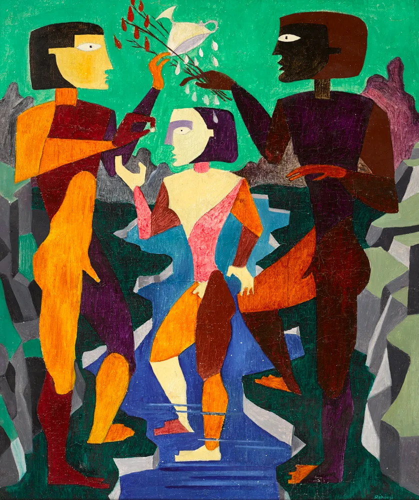INITIATION by Basil Rakoczi, 1949, oil on canvas, sold May 2017