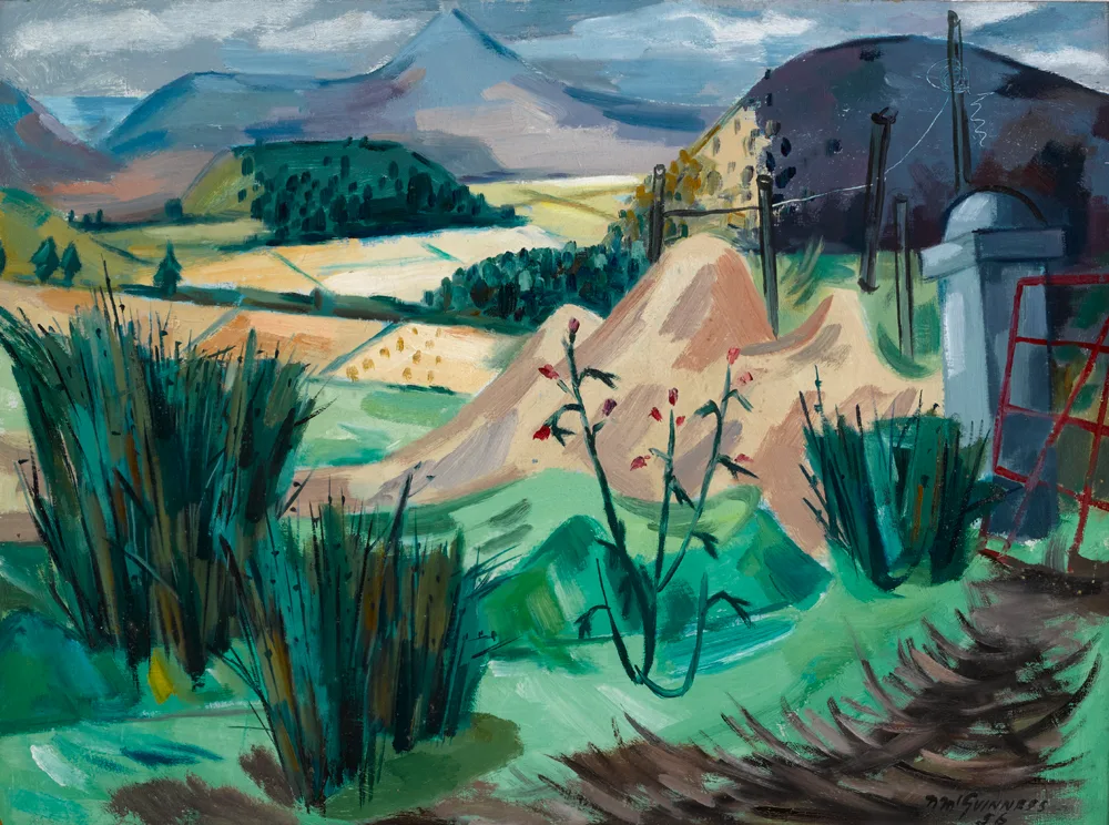 THE SUGAR LOAF, COUNTY WICKLOW by Norah McGuinness, 1956, oil on canvas, sold May 2017