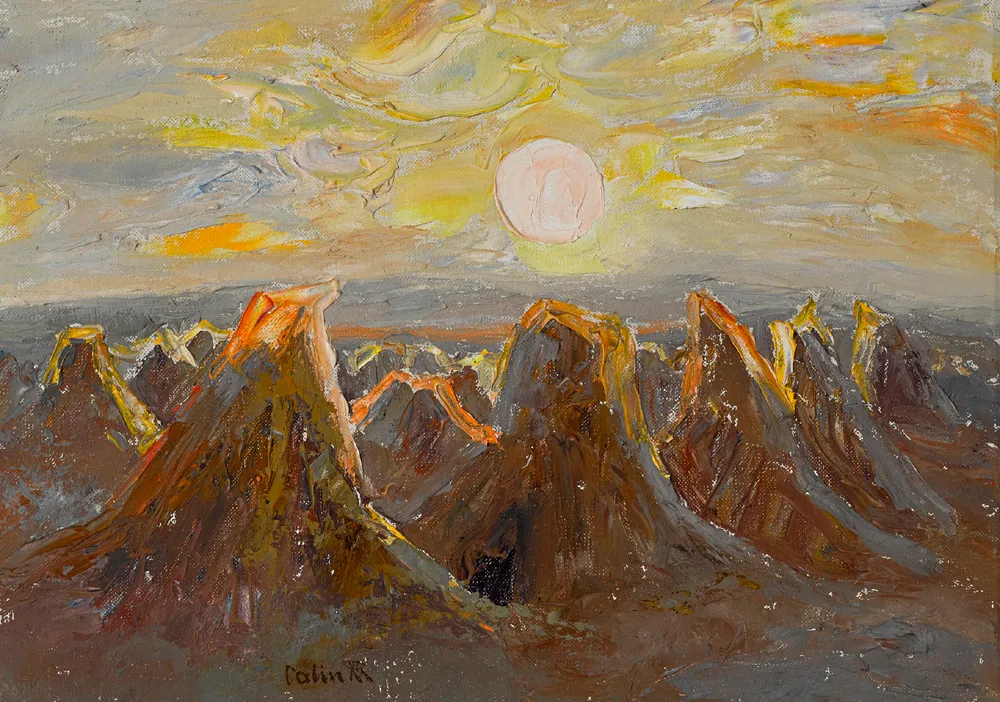 EVENING SUN by Colin Middleton, 1953, oil on canvas, offered May 2017