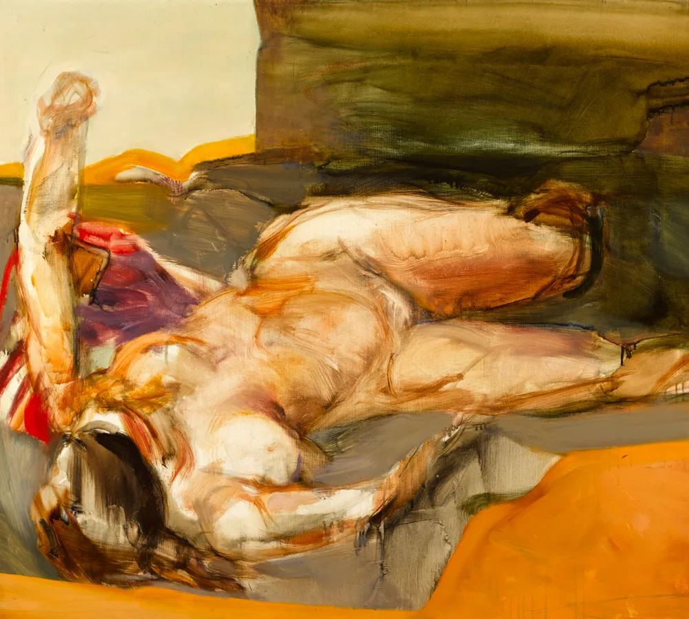 RECLINING NUDE by Barrie Cooke, 1965, oil on canvas, sold May 2017