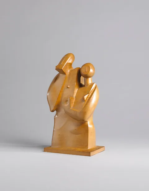 Frederick Edward McWilliam, MAN AND WIFE, 1934, sycamore wood; (unique)