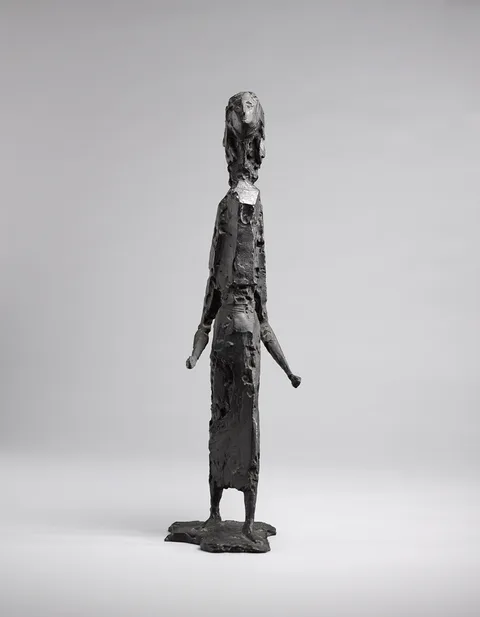 Frederick Edward McWilliam, WOMAN STANDING [ELONGATED FIGURE], 1955, bronze; (unique)