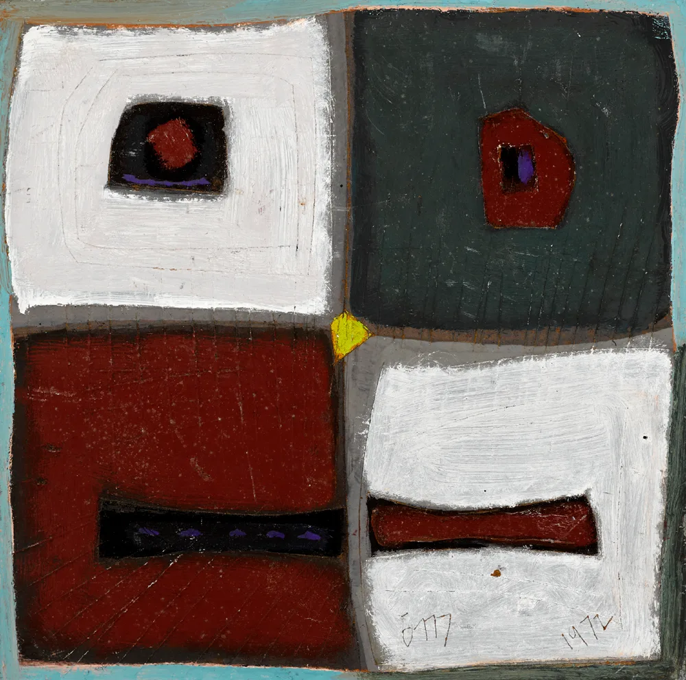 ANCIENT FACE by Tony O'Malley, 1972, oil on board, sold May 2017
