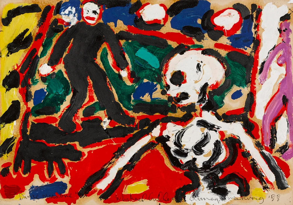 Michael Cullen, DANCE MACABRE, 1988, oil on paper