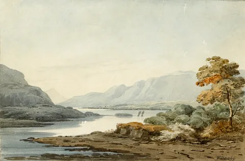 Francis Danby, LOCH KATRINE FROM ELLEN'S ISLE, STIRLING, SCOTLAND, watercolour