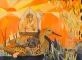 Pauline Bewick, DUCK AND MAN IN BOAT