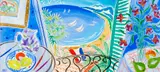 Nicholas Hely Hutchinson, FRENCH COASTAL SCENE THROUGH A WINDOW