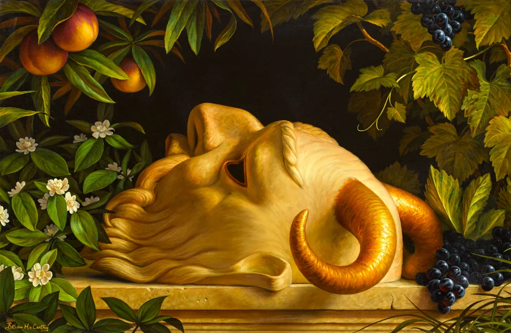 SATYR by Brian McCarthy, 1998, oil on canvas, sold May 2017