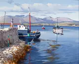 Cecil Maguire, THE NEW PIER, ROUNDSTONE, COUNTY GALWAY