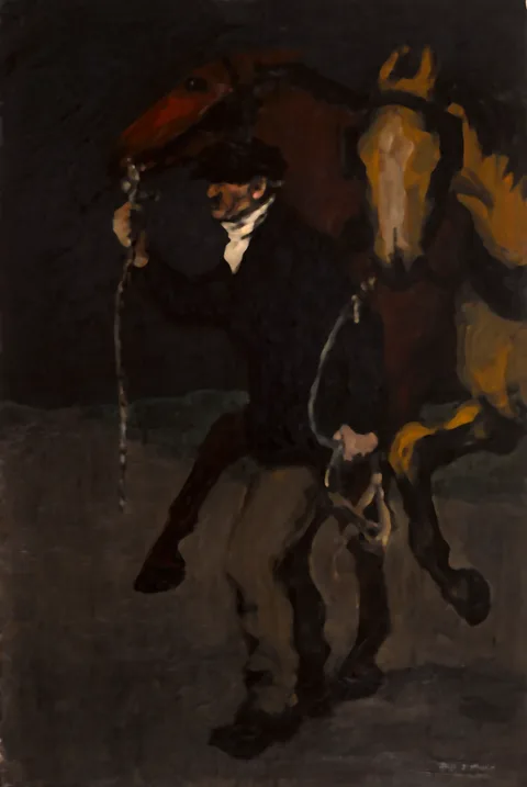 Jack Butler Yeats, FRESH HORSES, c. 1914, oil on panel