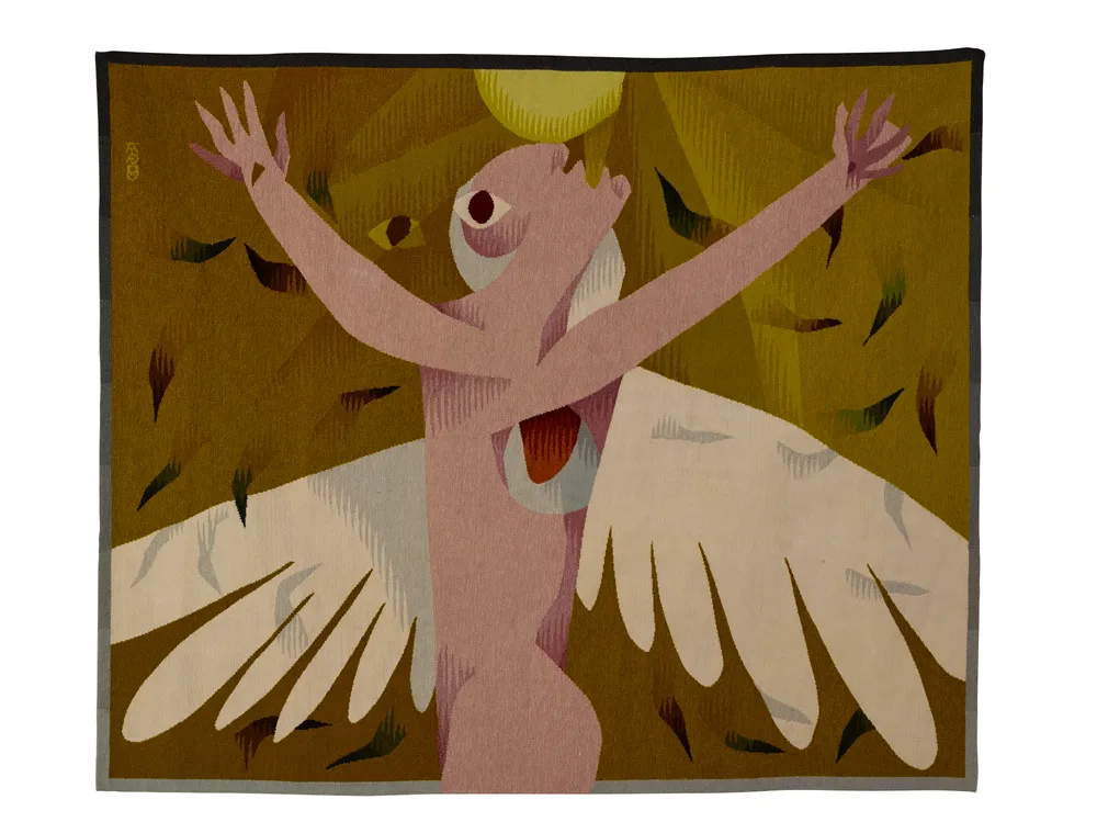 CHERUB by Louis le Brocquy, 1952, Aubusson tapestry, Atelier Tabard Frères et Souers, France; (no. 8 from an edition of 10), offered Feb 2017