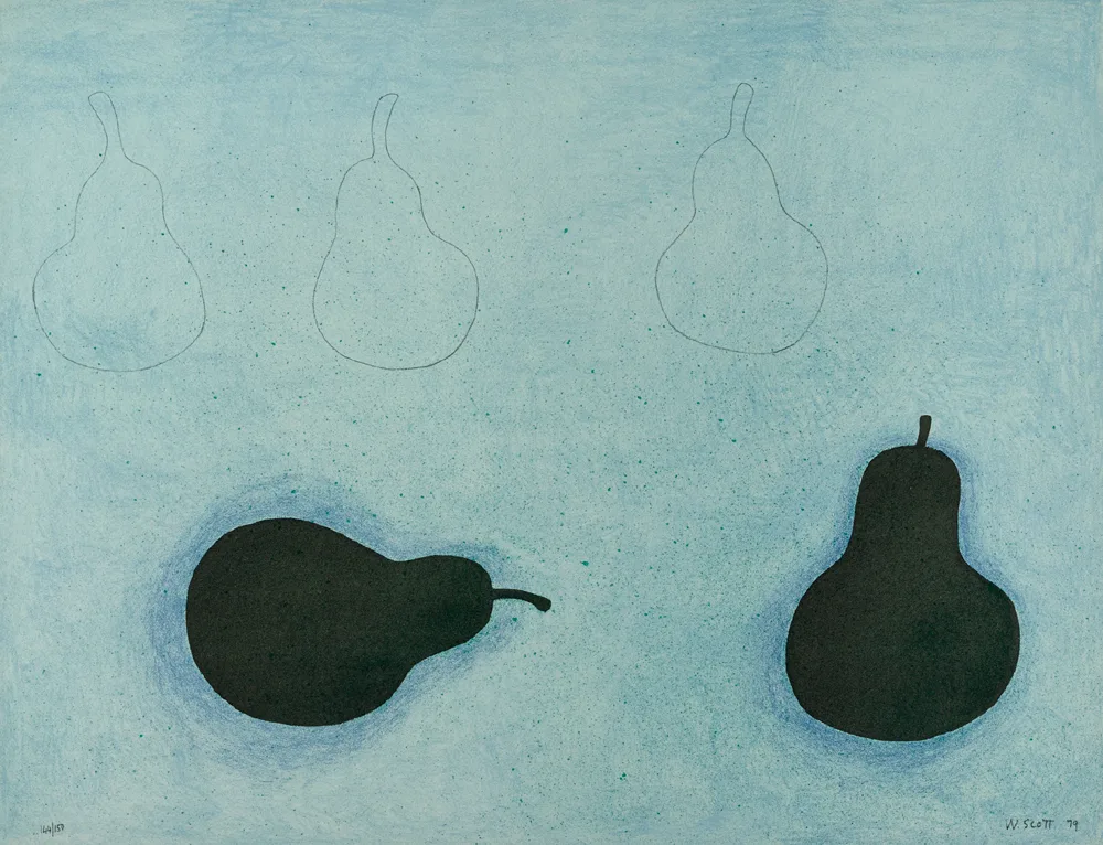 William Scott, PEARS, 1979, lithograph on wove paper; (no. 144 from an edition of 150)