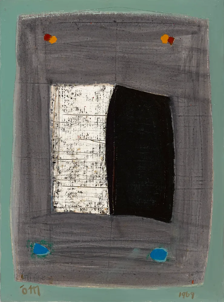 SAMHAIN NO. 2 by Tony O'Malley, 1969, oil and acrylic on board, sold Feb 2017