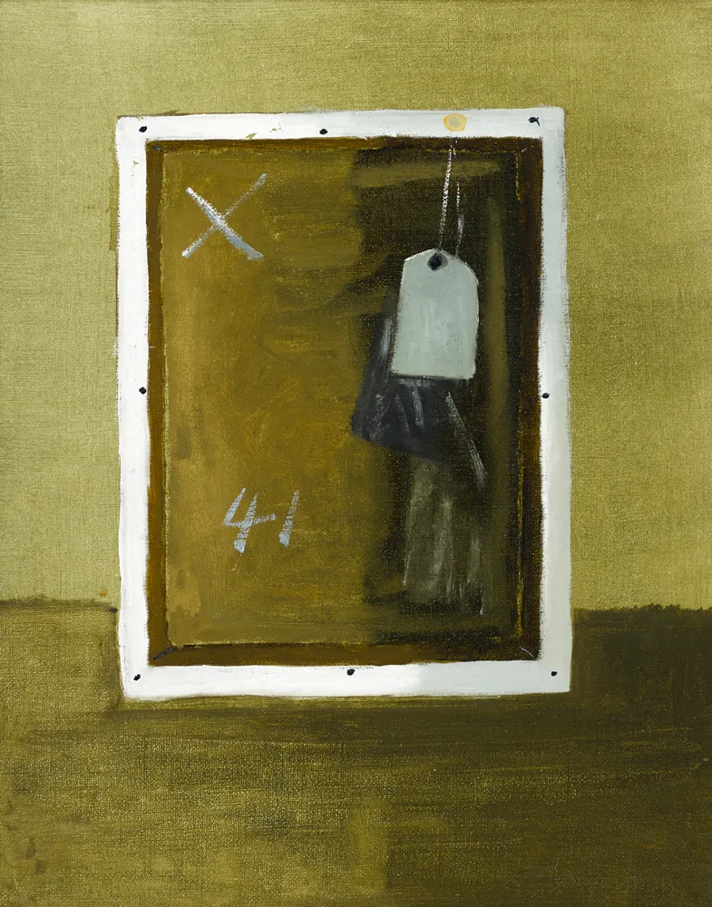 UNTITLED [REVERSE] by Charles Brady, oil on canvas laid on board, sold Feb 2017
