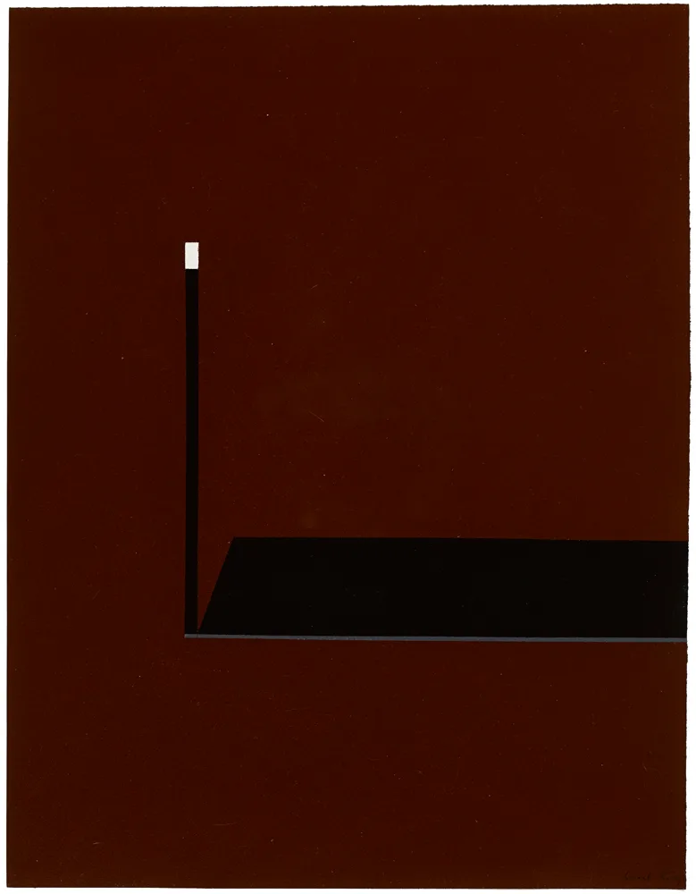 UNTITLED by Cecil King, oil on paper, sold Feb 2017